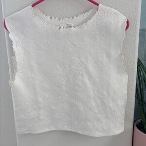 Zara white summer top